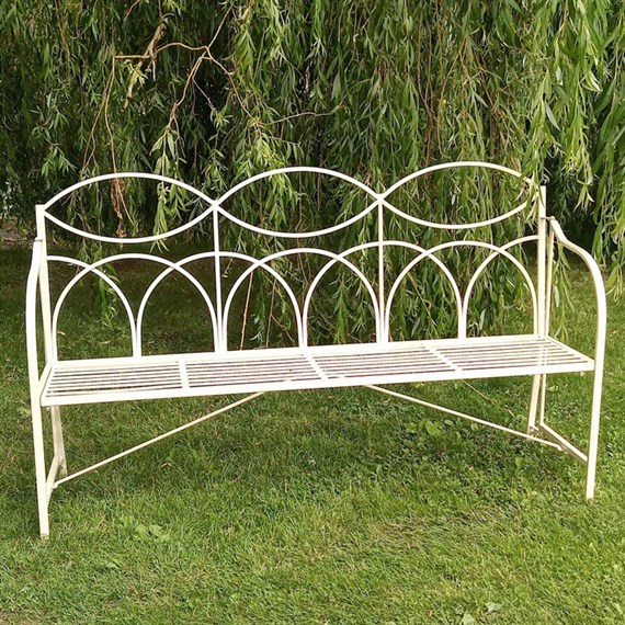 Ascalon 3 Seater Reeded Outdoor Garden Furniture Bench (4149)