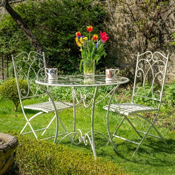 Ascalon Cheltenham Outdoor Garden Furniture Bistro with Glass Table (1040)
