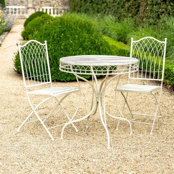 Ascalon Hampton Cream Outdoor Garden Furniture Bistro Set (1004)