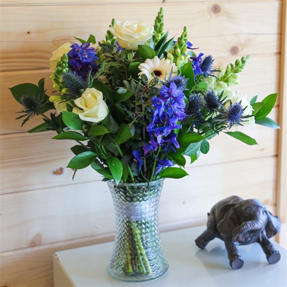 Baby Boy Hand Tied Bouquet - Classic