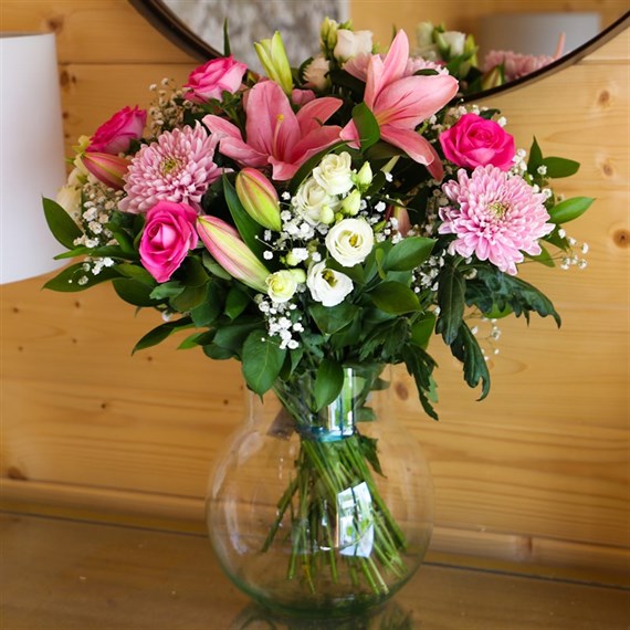 Baby Girl Hand Tied Bouquet - Luxury