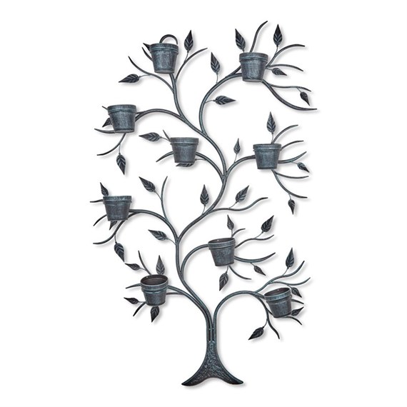Bakers Large Pot Wall Hanger Copper Garden Wall Decor (BA453)