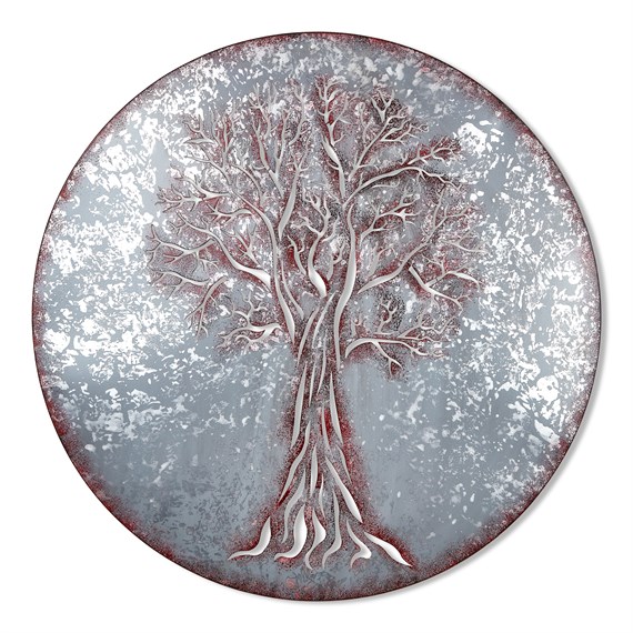 Bakers Tree Of Life Silver Garden Wall Décor (BA12)