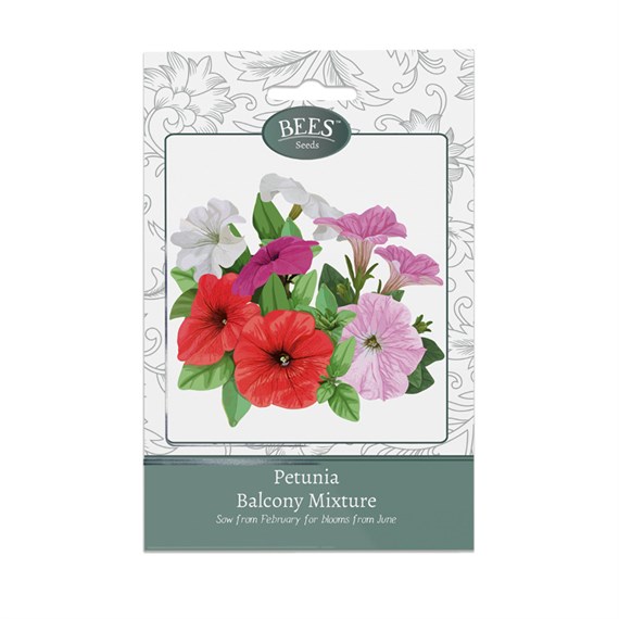 Bees Seeds Petunia Blacony Mix (120011)