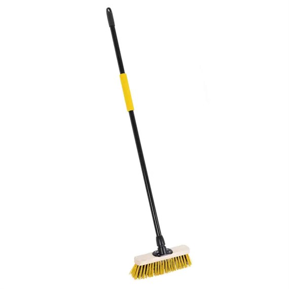 Brushware 11In Wooden Broom With Handle
