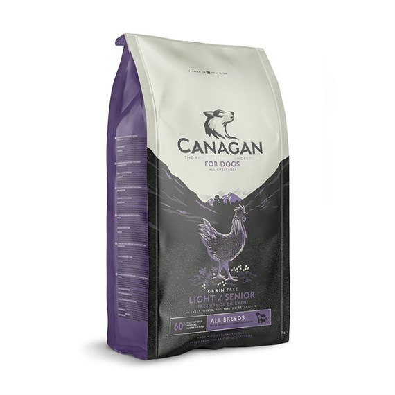 Canagan Light Senior Grain Free Chicken Dry Dog Food 2Kg