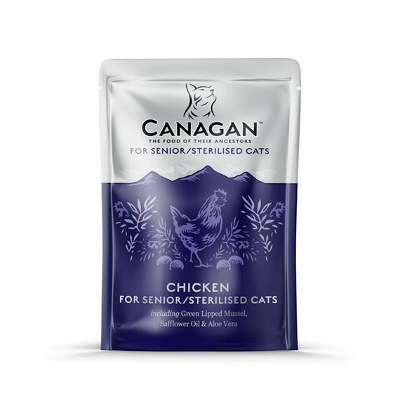 Canagan Senior Sterilised Cat Chicken Wet Food Sachets 85G