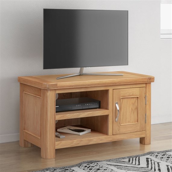 Papaya Chatsworth Oak Interior Furniture Small Tv Unit (110-07)