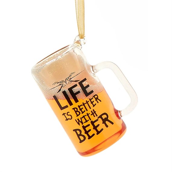 Christmas Inspo 2.75 Inch Beer Stern Life Christmas Ornament (D4555)