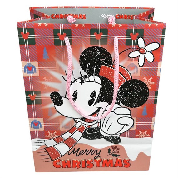 Christmas Inspo 23cm Minnie Mouse Medium Gift Bag (DN25255)
