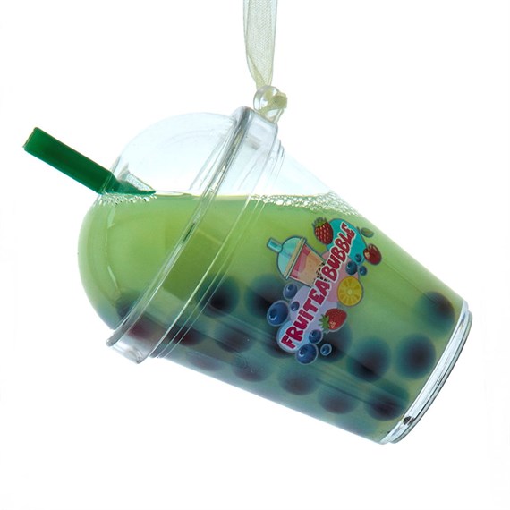 Christmas Inspo 3.7 Inch Bubble Tea Green Christmas Ornament (D4708)