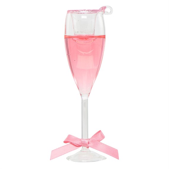 Christmas Inspo 4.6 Inch Pink Champagne Christmas Ornament (ZCI3027)