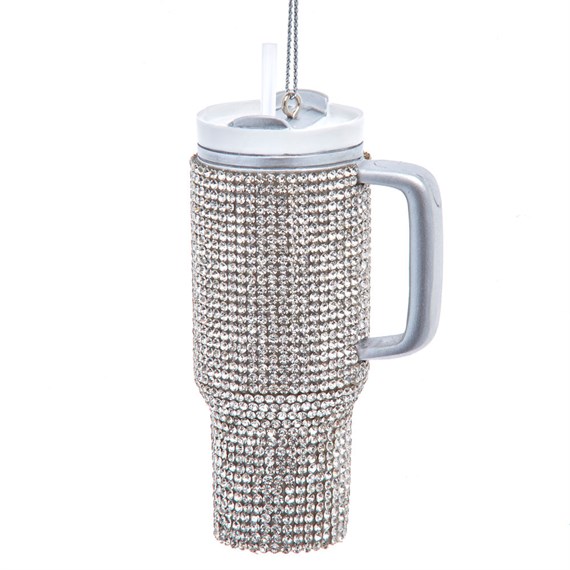 Christmas Inspo 4 Inch Crystal Tumbler Christmas Ornament (A2374)