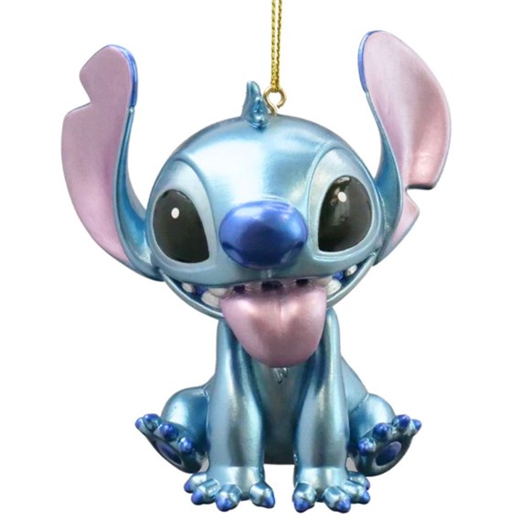 Christmas Inspo 9cm Lelo & Stitch Metallic Christmas Ornament (DN25102)