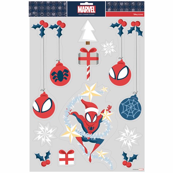 Christmas Inspo Marvel Spiderman Christmas Window Stickers (DN96080)