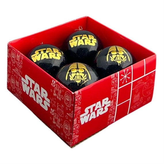 Christmas Inspo Star Wars 4 Pack Christmas Baubles (SW90495)