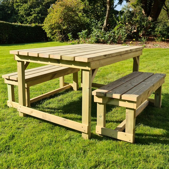 Churnet Valley Butcher Garden Furniture Table Set (BT102)