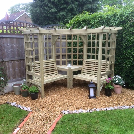 Churnet Valley Clementine Corner Wooden Arbour (CR101) DIRECT DISPATCH