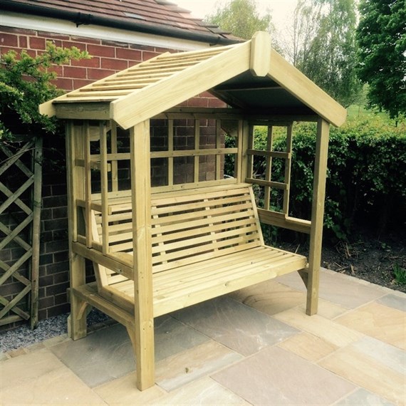 Churnet Valley Cottage Wooden Arbour Trellis (CA104) DIRECT DISPATCH