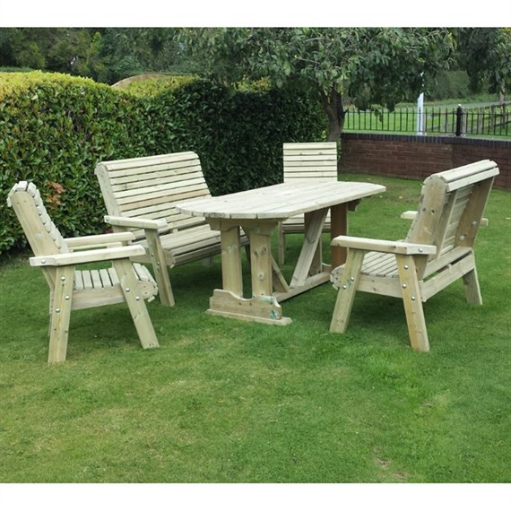 Churnet Valley Ergo Wooden Table Set (ET102) DIRECT DISPATCH