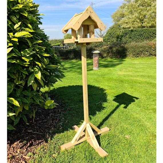 Churnet Valley Wooden Outdoor Bird Table  (BIR1) DIRECT DISPATCH