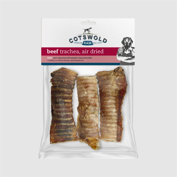 Cotswold Raw Beef Trachea Dog Treats 150g (TR-BF-TRAC-250)