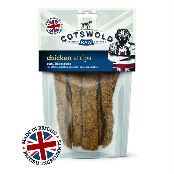 Cotswold Raw Chicken Strips Dog Treats 100g (BTR-CH-STR-100)