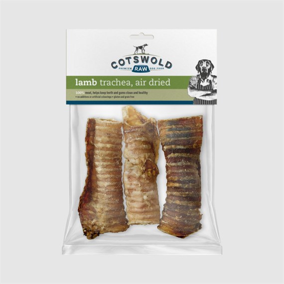 Cotswold Raw Lamb Trachea Dog Treats 150g (TR-LA-TRAC-150)