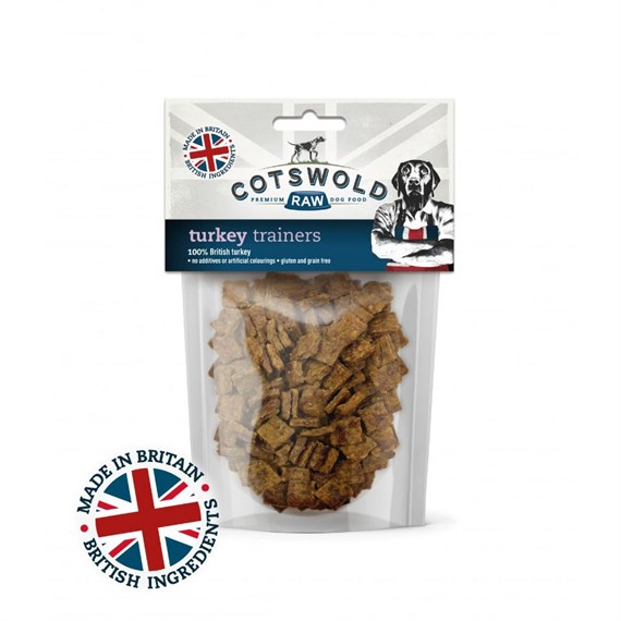 Cotswold Raw Turkey Trainers Dog Treats 70g (BTR-TU-TRA-70)