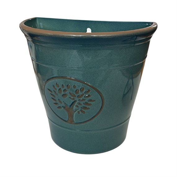 Creekwood Blenheim Wall Pot Aqua 23x25cm (43534)