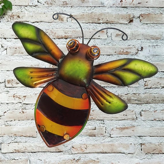 Creekwood Bumblebee Glass Wall Art (48033)