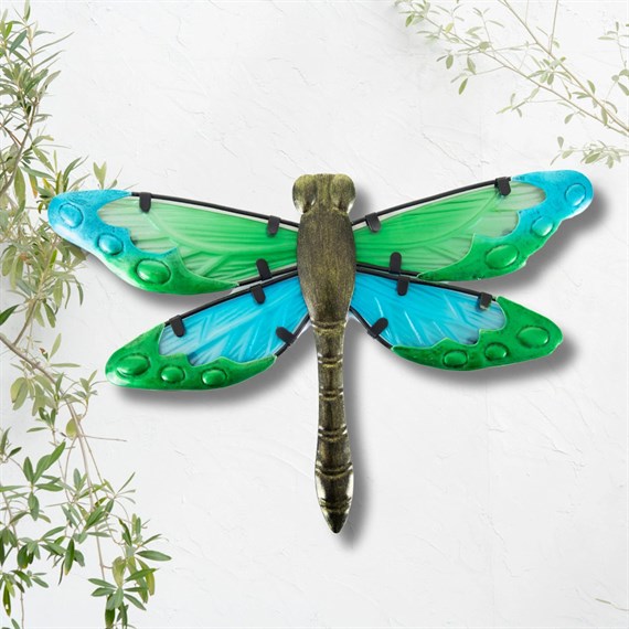 Creekwood Glass Wall Art Dragonfly 30x23cm (43403)