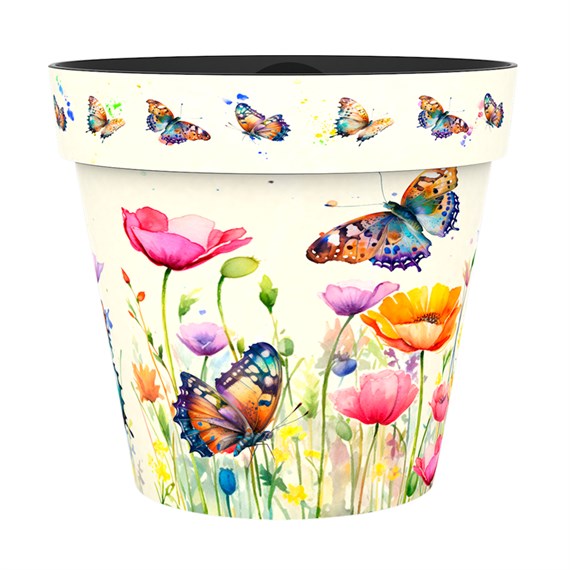 Creekwood Zest Garden Pot Butterflies 15cm (6ZESTBT)