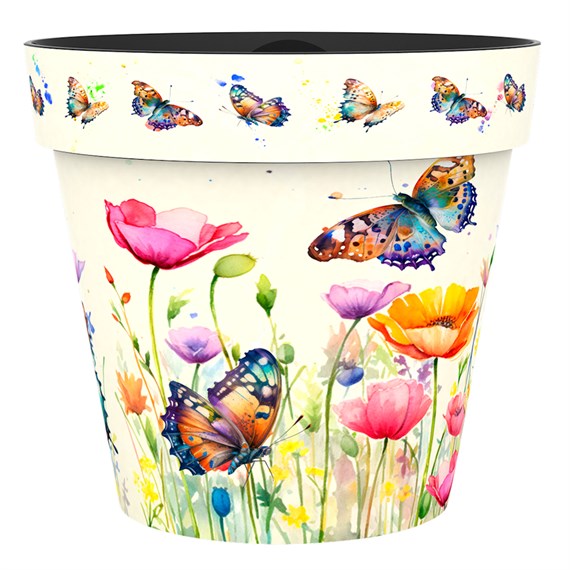Creekwood Zest Garden Pot Butterflies 30cm (12ZESTBT)
