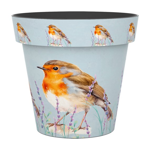 Creekwood Zest Garden Pot Robin 15cm (6ZESTRB)