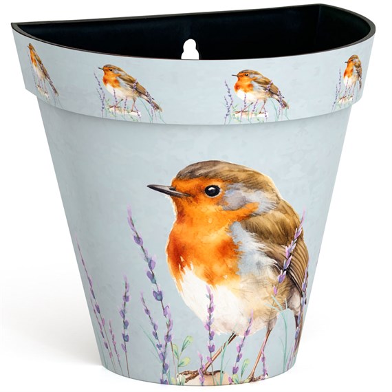 Creekwood Zest Garden Wall Pot Robin 25cm (ZESTWPRB)