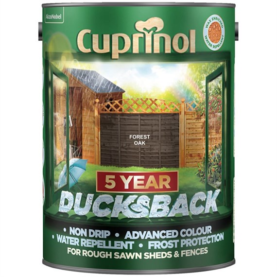Cuprinol 5 Year Ducksback Paint - Forest Oak 5L (5092434)