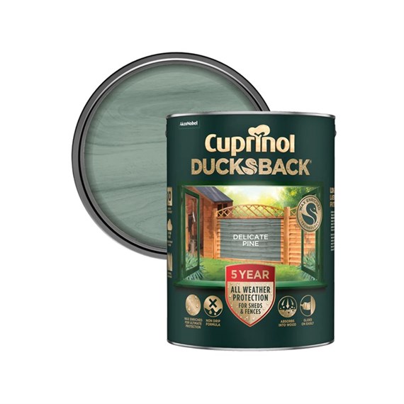 Cuprinol 5 Year Ducksback Paint - Delicate Pine 5L (823856)