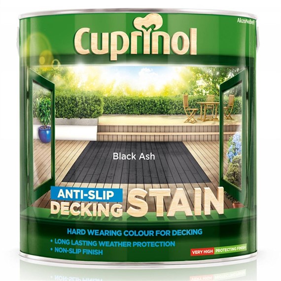 Cuprinol Anti-Slip Decking Stain - Black Ash 2.5L (5122405)
