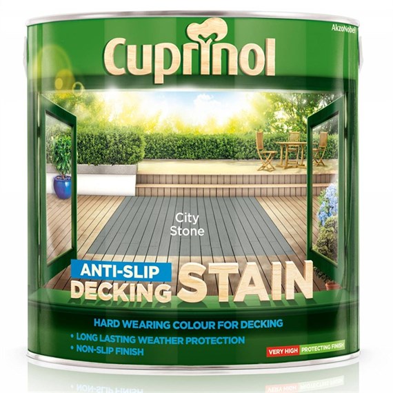 Cuprinol Anti-Slip Decking Stain - City Stone 2.5L (690115)