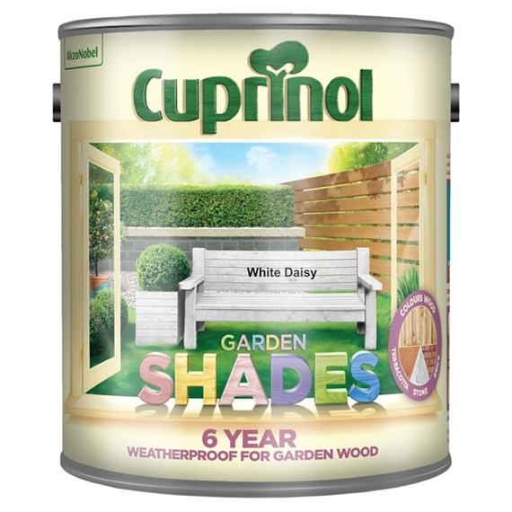 Cuprinol Garden Shades Paint - White Daisy 2.5L (669135)