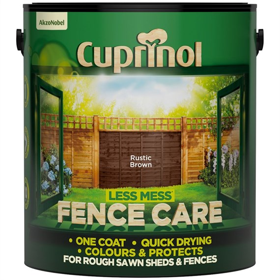 Cuprinol Less Mess Fence Care - Rustic Brown 6L (671016)