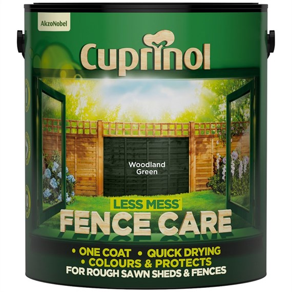 Cuprinol Less Mess Fence Care - Woodland Green 6L (5194072)