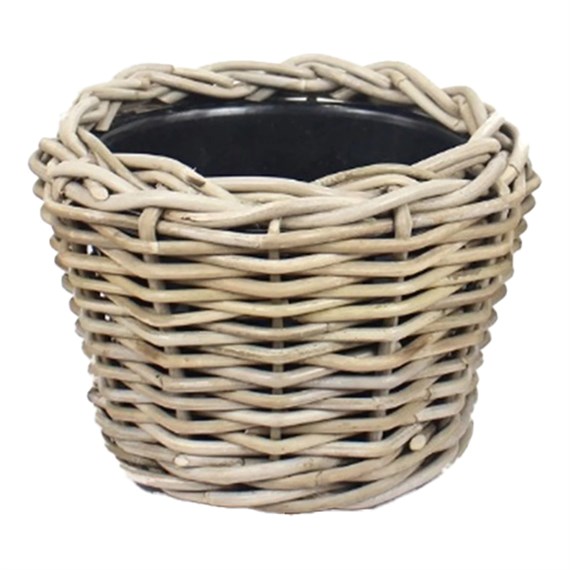 Drypot Rattan Grey Plant Pot - Large (305652)