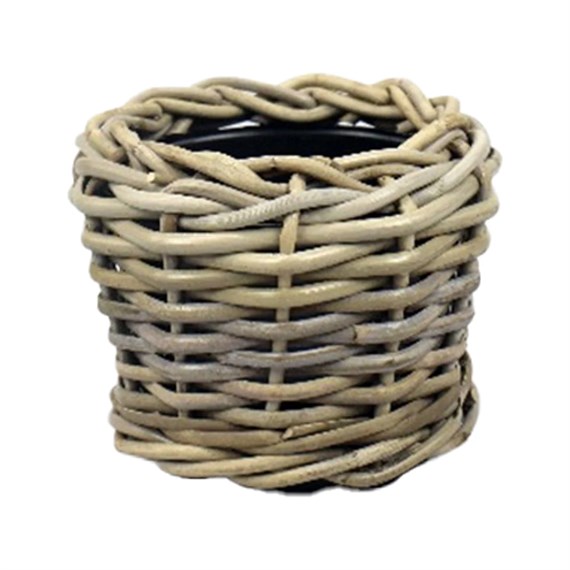 Drypot Rattan Grey Plant Pot - Small (305662)
