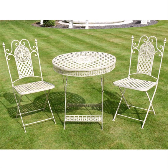 Dutch Imports White Outdoor Garden Furniture Bistro Set (823)