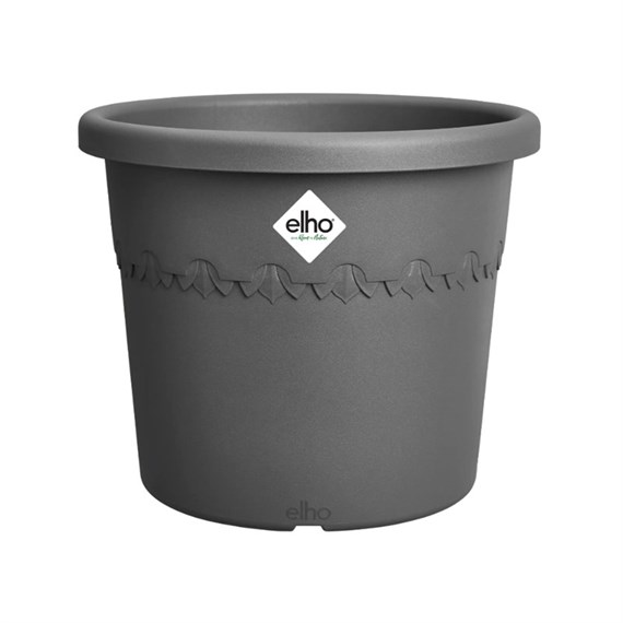 Elho Algarve Cilindro 40cm Anthracite Plant Pot (1603304042500)