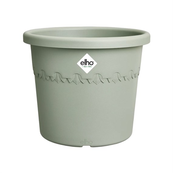 Elho Algarve Cilindro 40cm Thyme Green Plant Pot (1603304037100)