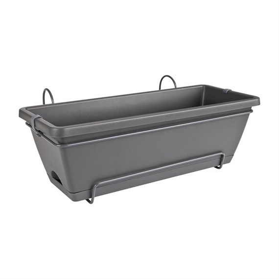 Elho Barcelona All In One 50cm Trough - Anthracite (5011805042500)