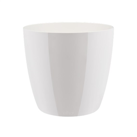 Elho Brussels Diamond Round Plant Pot - 16cm - White (8141561615000)